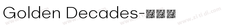Golden Decades字体转换